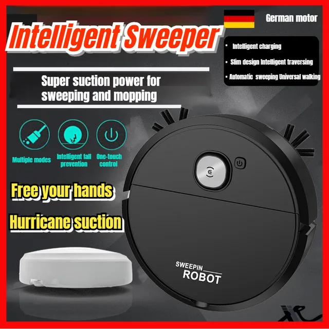 Home Sweeper Intelligent Vacuum Cleaner Automatic Suction Mop AllinOne Sweeping Robot 3-in-1 New Household Sweeper Vacuum 2