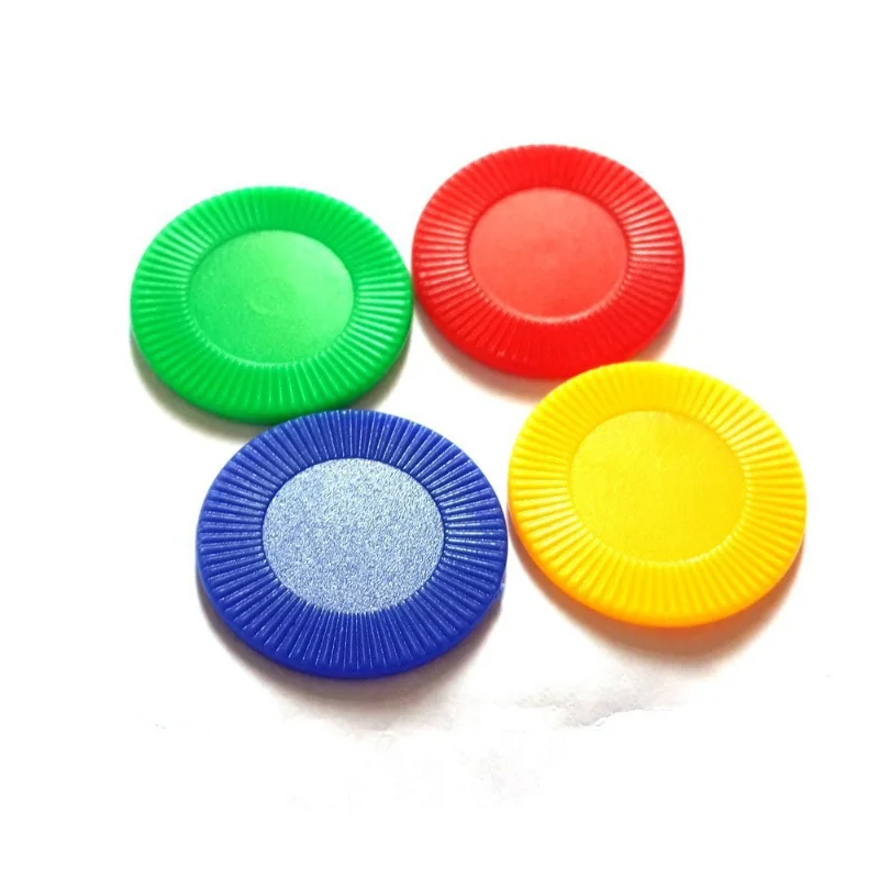 50Pcs/ set New Foreign Trade 22mm PS Plastic Chips, Mahjong Accessories Tokens, Sun Flower Game Coin Props