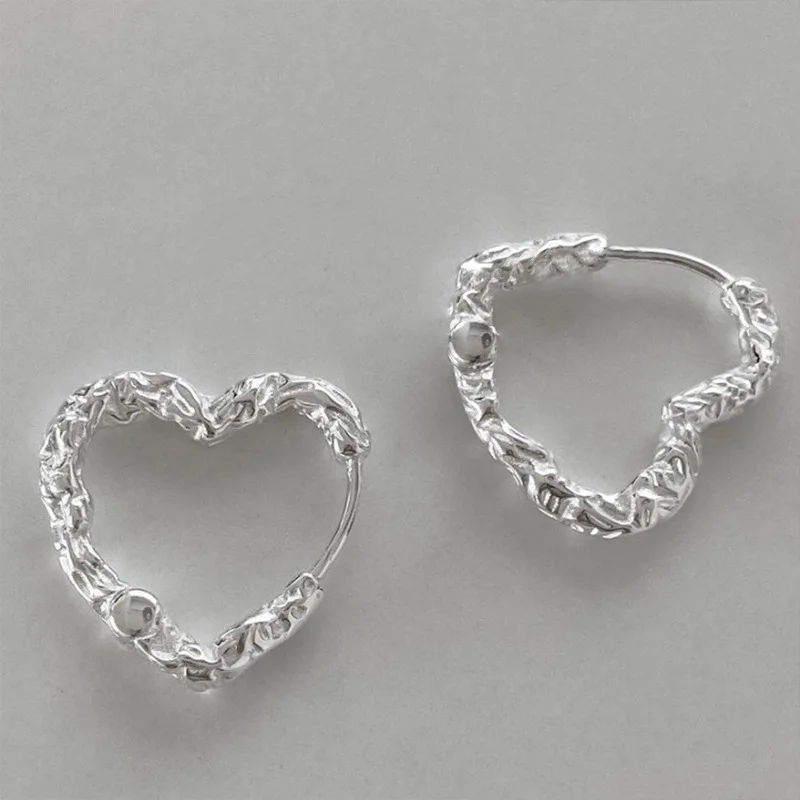 Heart Hoop Earrings - Image 5