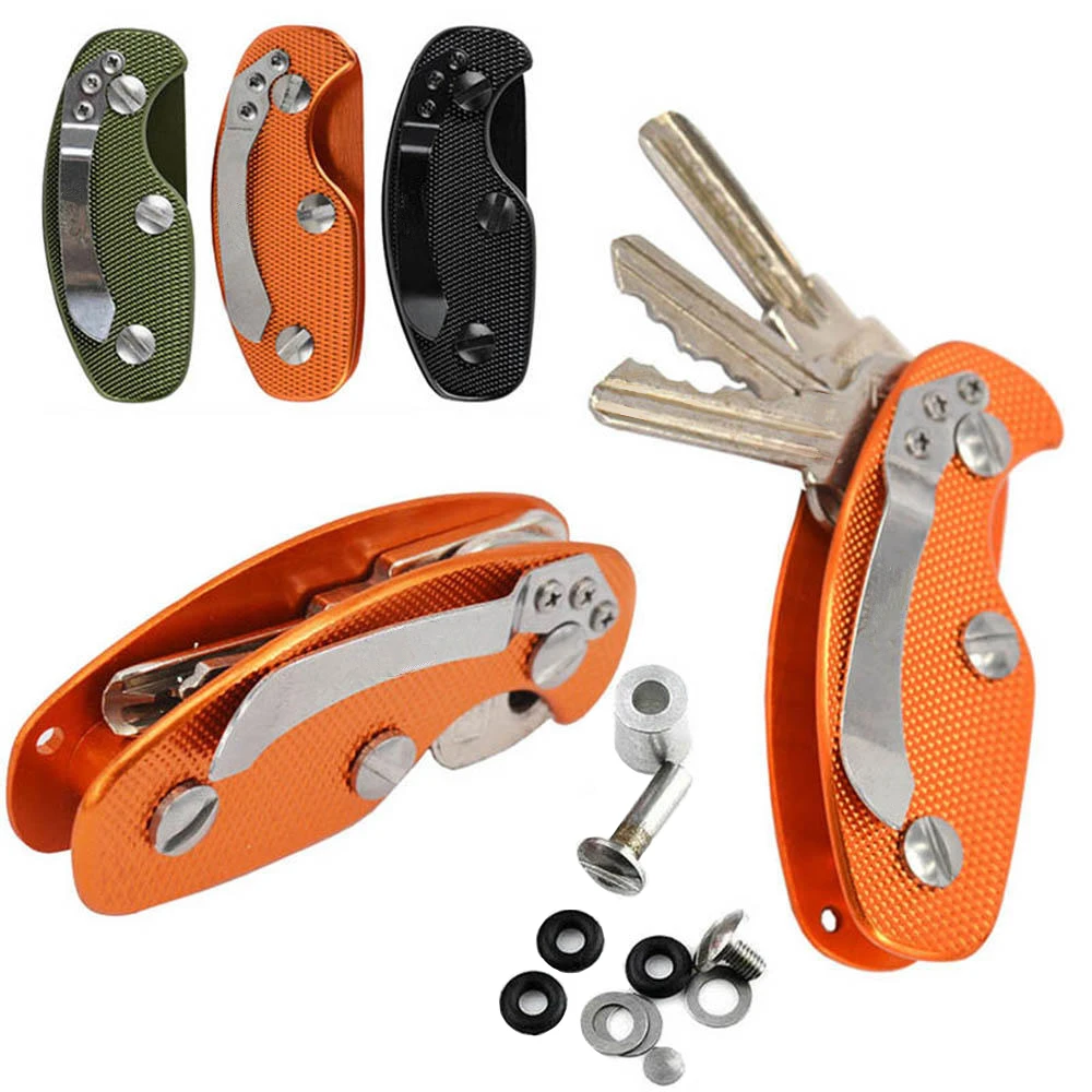 

Luxury Car Key Aluminium Key Holder Clip Keys folder keyring housing Pocket Tools Keys Organizer Pouch Case Bag key bag Key Clip
