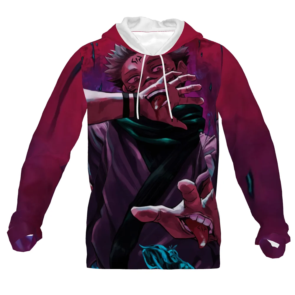 Japanese Hot Anime Charm Back Tactics Hoodie Men Kawaii Mukotsu No Yaiba Tanjiro Kamado Nezuko Graphic Street Manga Sweatshirt m