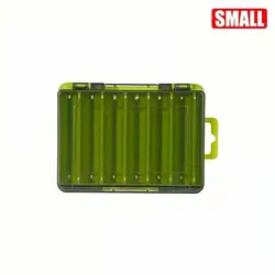 CAZULO Premium Double-Sided U-Shaped Fishing Gear Storage Box (Green small)
