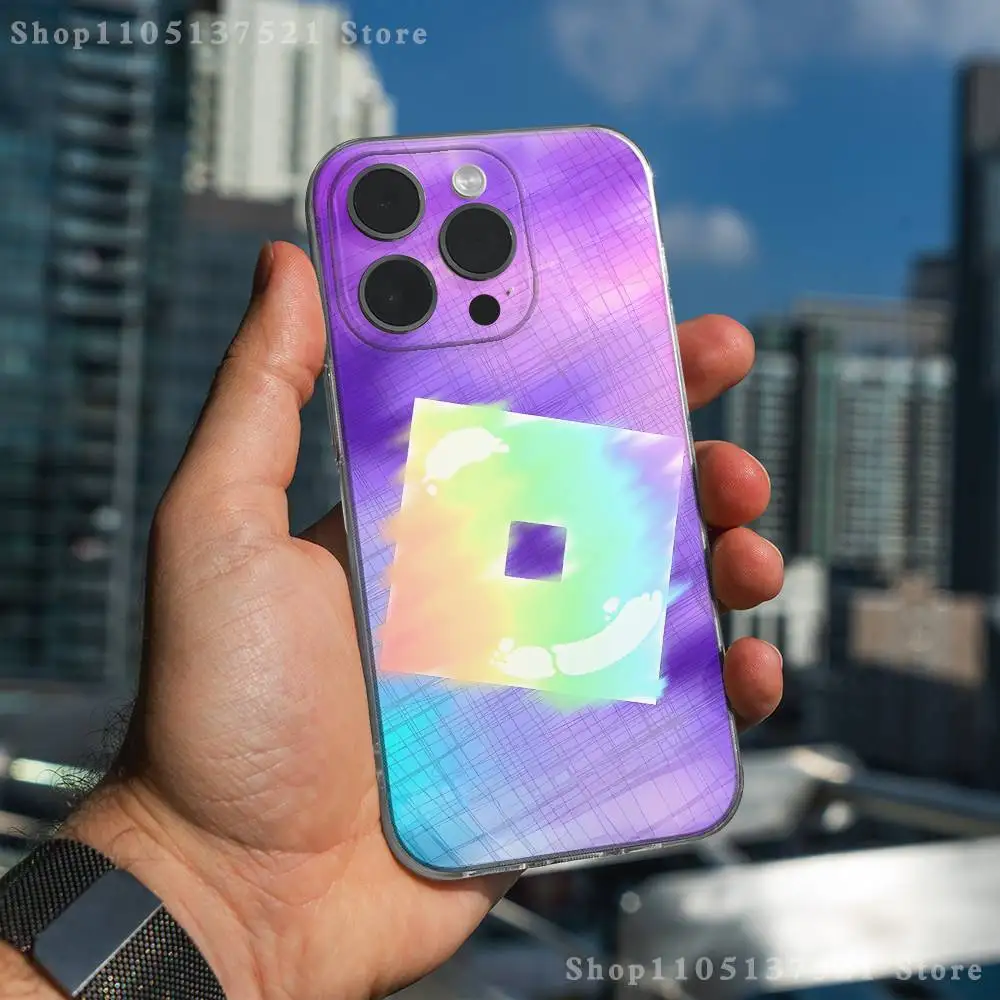 Roblox Gaming Logo Transparent Soft Phone Case