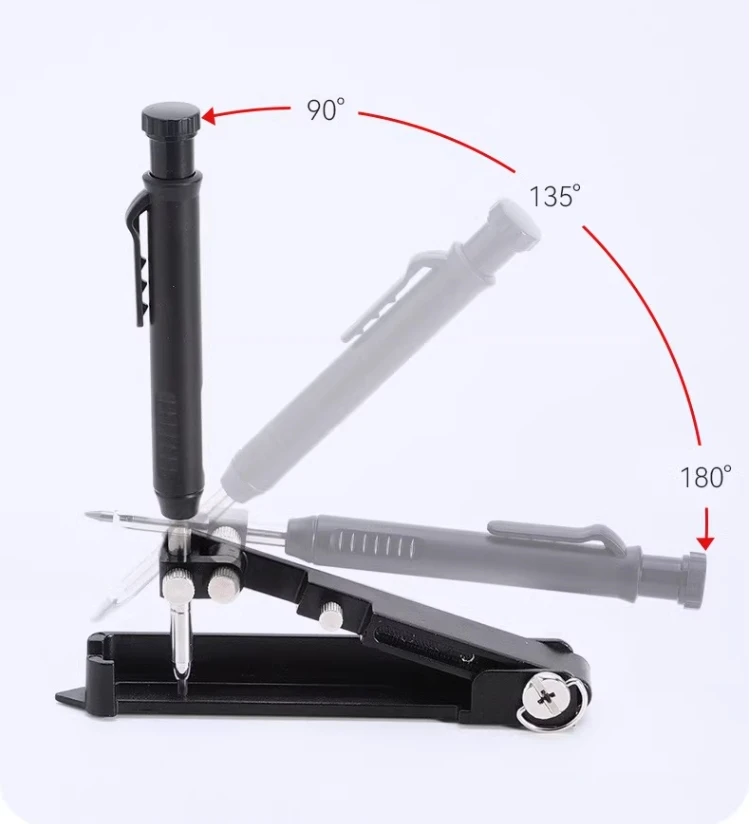 Contour Finder Multifunctional Marking Scribing Tool Circular Planner, Woodworking Precise Measurement Gauging Tool DIY Pen