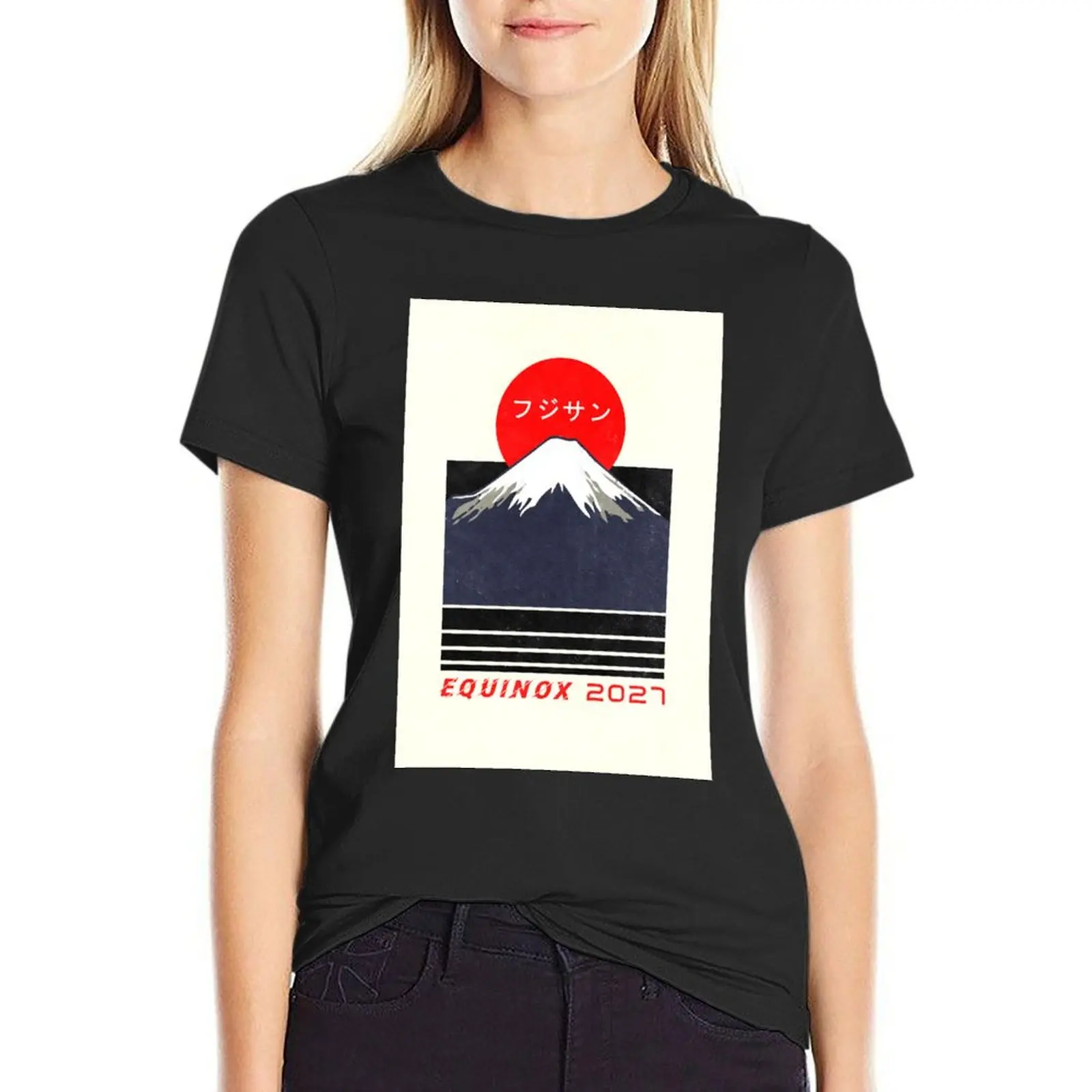

Equinox 2027 T-Shirt female Short sleeve tee Blouse summer clothes T-shirt Women