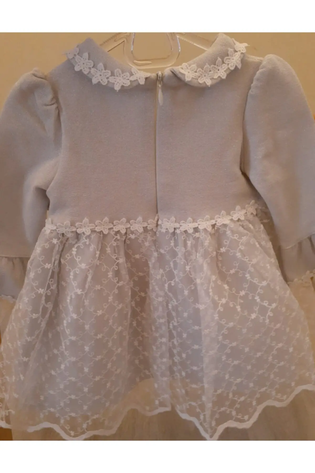

Daisy Baby Girl Dress Cotton Printed V Neck Gray Clothing
