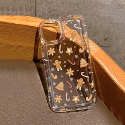 Festive Christmas Pattern Clear Phone Case Cover - Samsung Galaxy A15 4G (1)