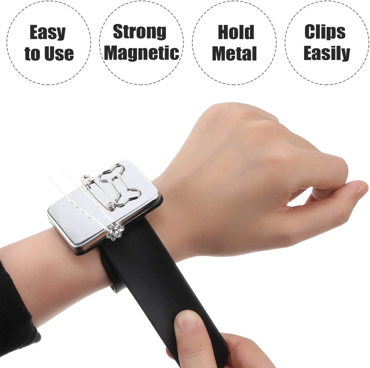 Professional Magnetic Bracelet Wrist Band Strap Salon Hair Accessories Hair Clip Holder Barber Hairdressing Styling Tools