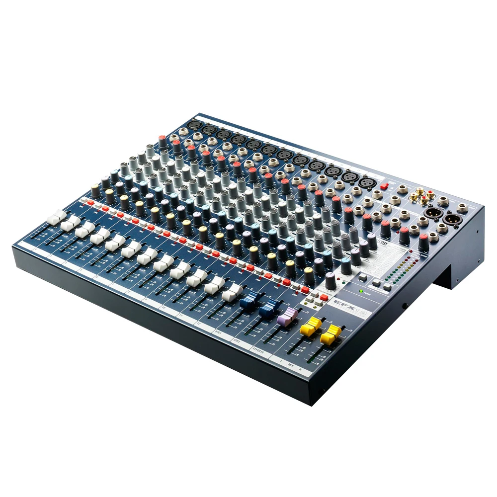 Professional EFX12 Multi-Purpose 12 Channel Audio Mixer sound console with Built-in 24-bit Lexicon Effects for Stage audio mixer