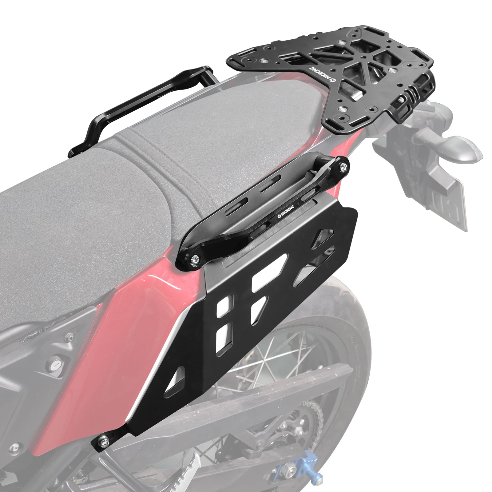NICECNC Gepäckträger Seitenkofferhalterung Beifahrergriff für Yamaha Tenere 700 2019-2024 Tenere 700 Zubehör – Detail 3