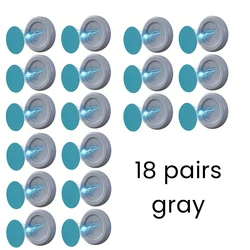 Magnetic Wall Mount Invisible Storage Hooks and Organizer (18 pairs gray)