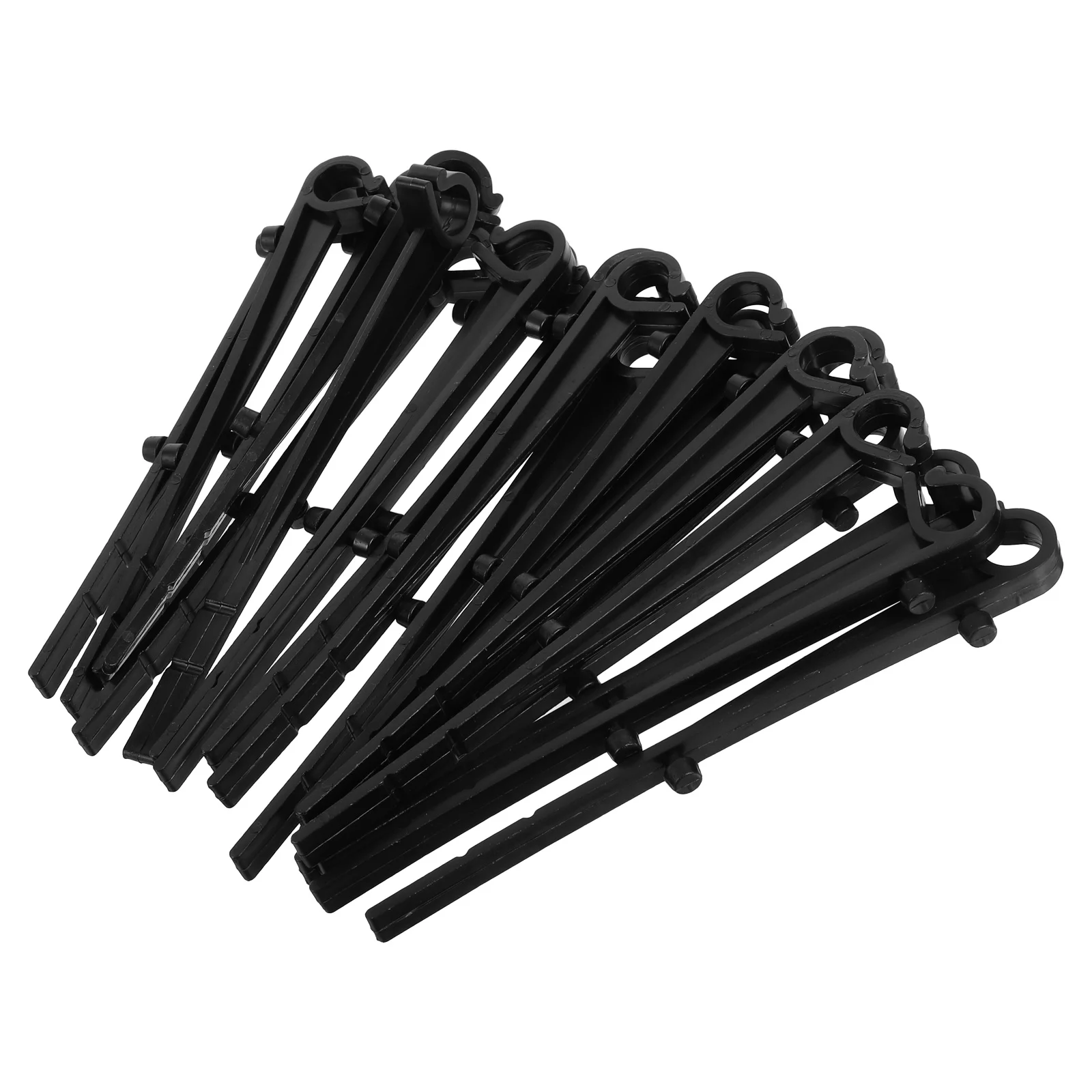 20 Pcs Filter Retaining Clip Gutter Hangers for Lights Securing Guard Plastic Abs Brackets Support Blockers Rain
