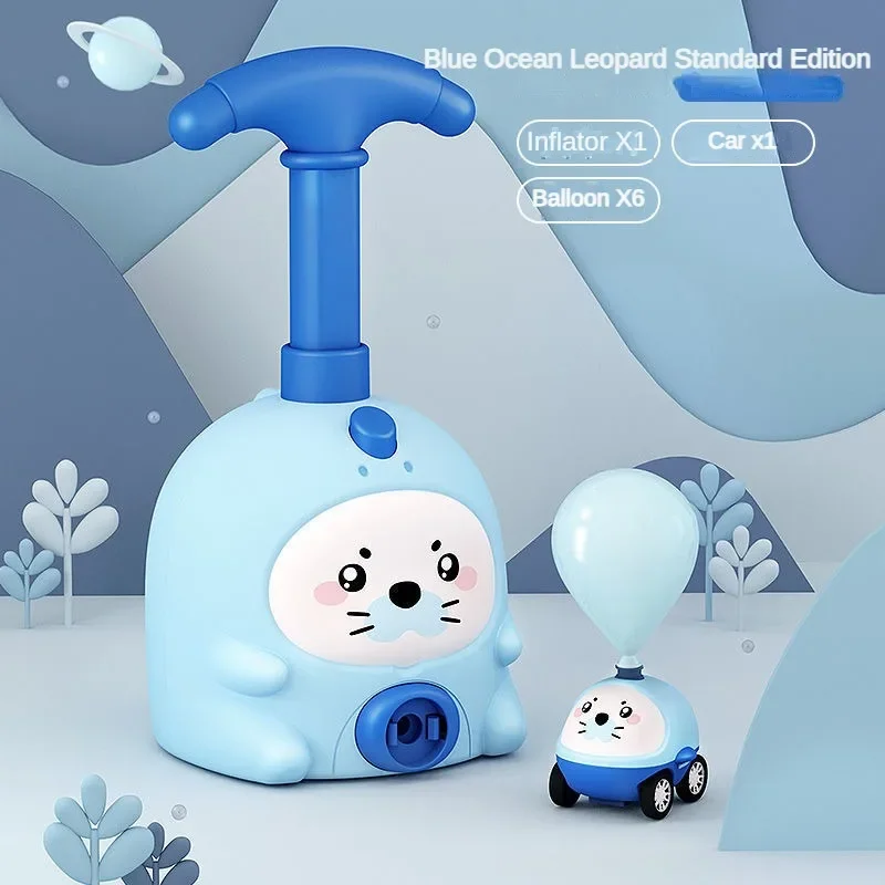 Çocuk balon başlatıcısı oyuncak eğitim bilimleri yaygınlaştırma atalet aerodinamik balon araba noel ve yeni yıl hediye