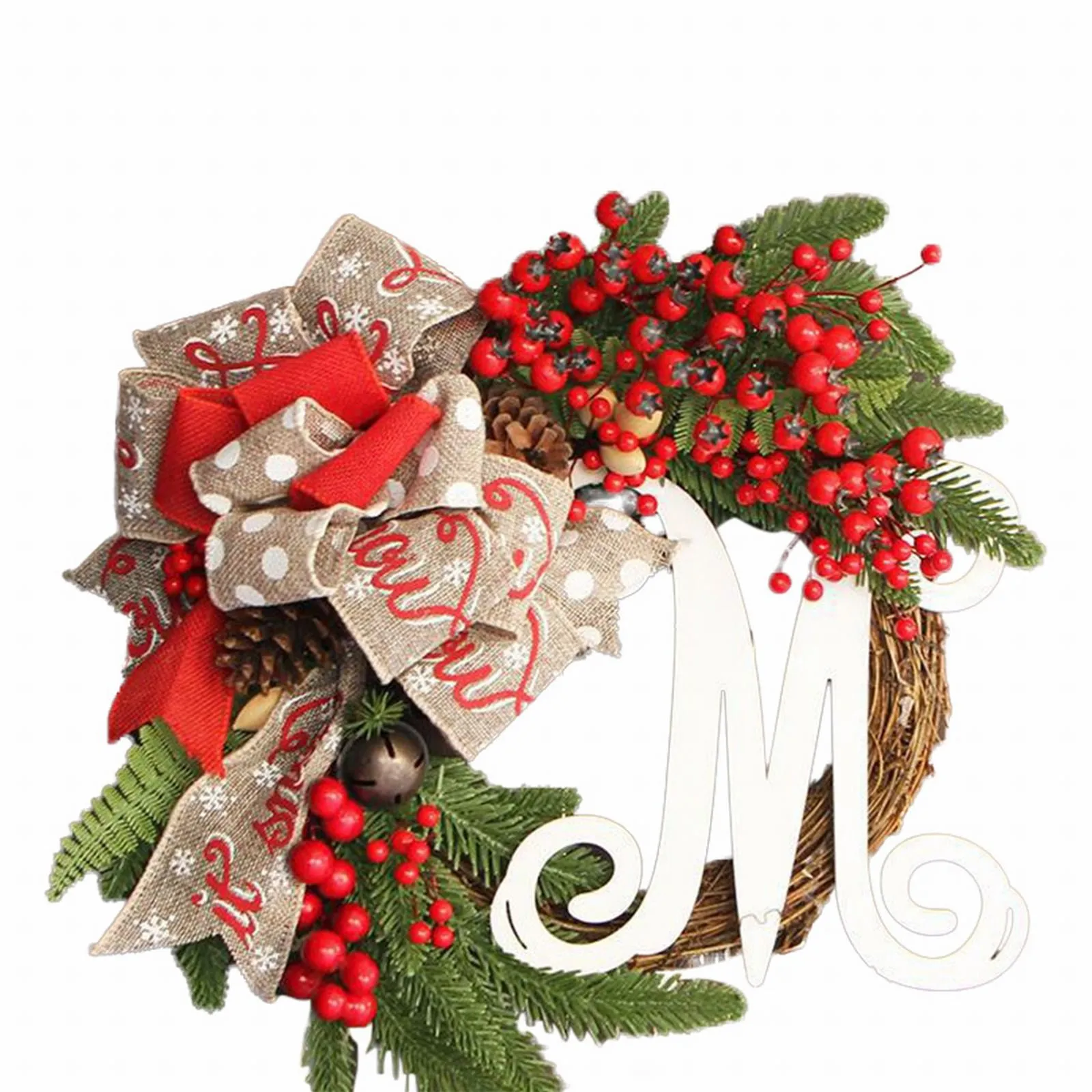 

Декоративная фотопленка из ПВХ с красными ягодами и шариками, сетчатая лента для