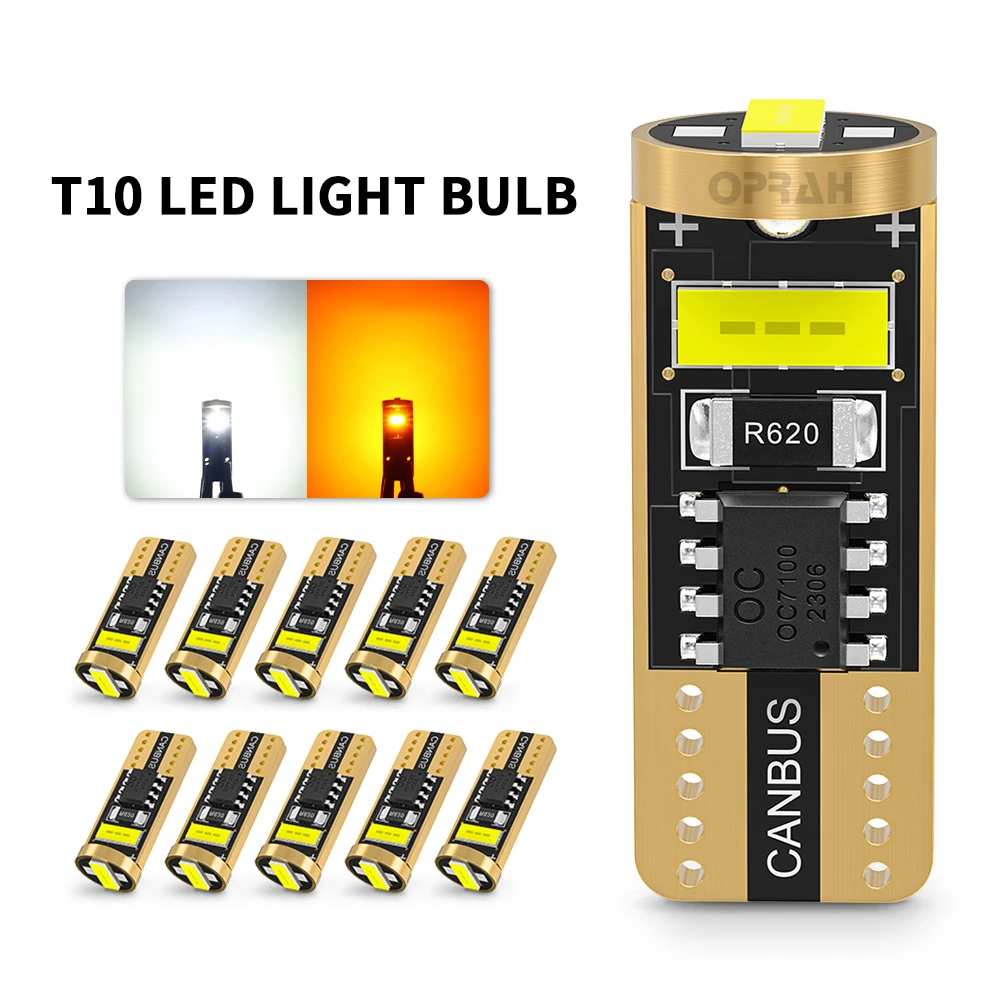 

2/4/10 pcs Canbus LED T10 W5W Car Lights No Error For Vehicle Interior Lighting Accessories Bulbs License Plate Signal Lamps 12V