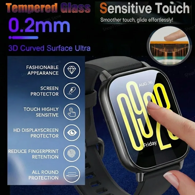 Redmi Watch 5 Active / 5 Lite 호환 강화유리 스크린 보호필름 Redmi Watch 5 Active / 5 Lite 유리 필름