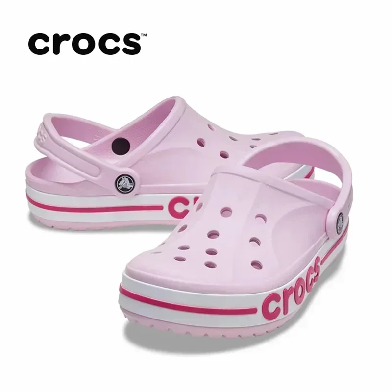 Closed toe sandals Original Crocs Bayaband Clog Casual Unisex Closed-Toe Slip-Ons Outdoor Men Breathable Beach Shoes