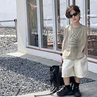 Children Clothing Kids Casual Pants 2024 Summer Boys All Match Cotton Shorts Baby Casual Simple Solid Color Kids Pants 2