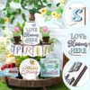 Spring Farmhouse Tiered Tray Decor Set Wooden Tiered Tray Mini Rustic Farm Decorations Home Decoration Accessories Free Shipping 1