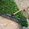 Farming Rake Stainless Steel Rake 14-Tooth Hay Deciduous Rake Pine Soil Rake Garden Gardening Tools Agricultural Farm Tools 1