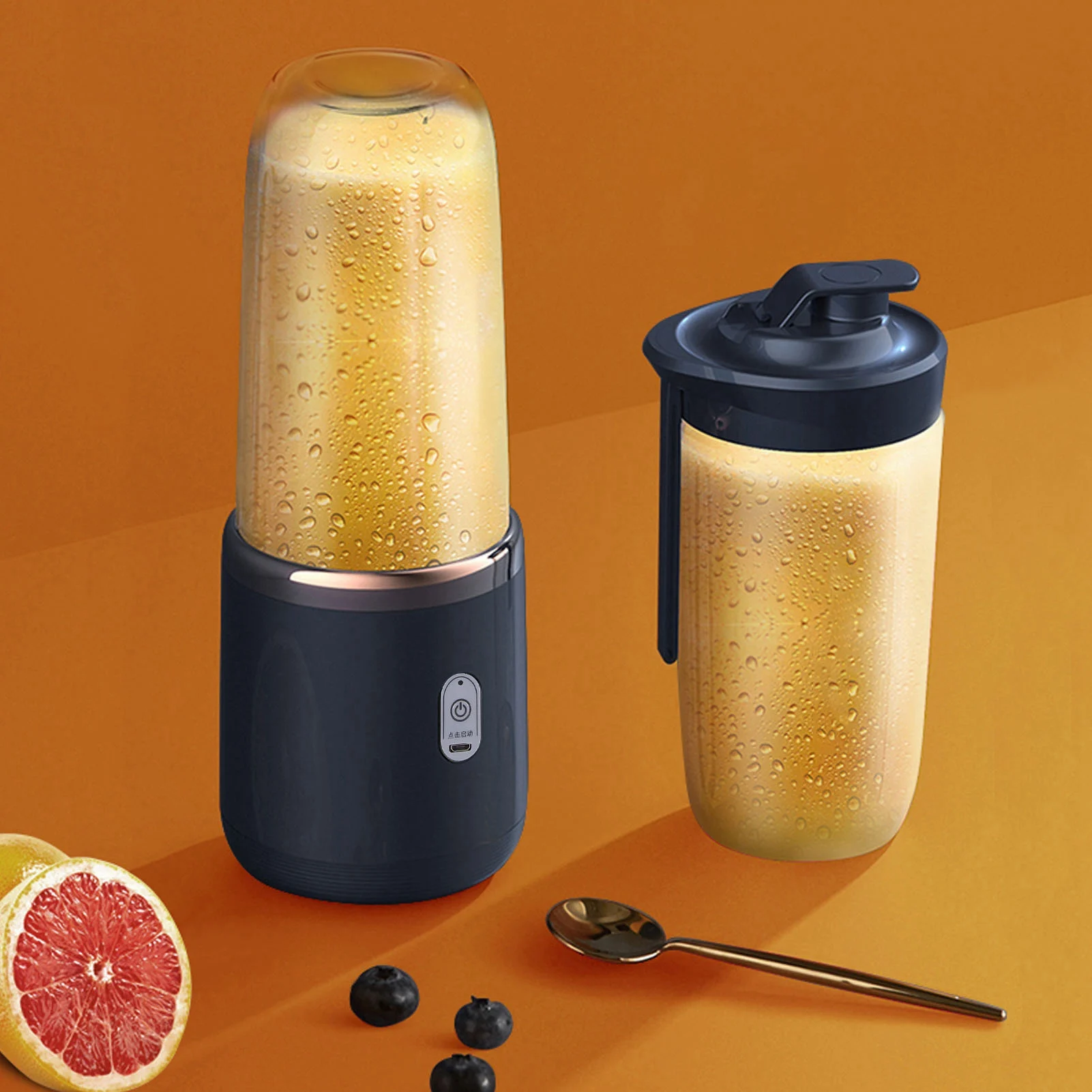 Portable Blender Bottle Electric 6 Blades Multifunction Juice Blender Fresh Juice Smoothie Blender Ice CrushCup Food Processor 2
