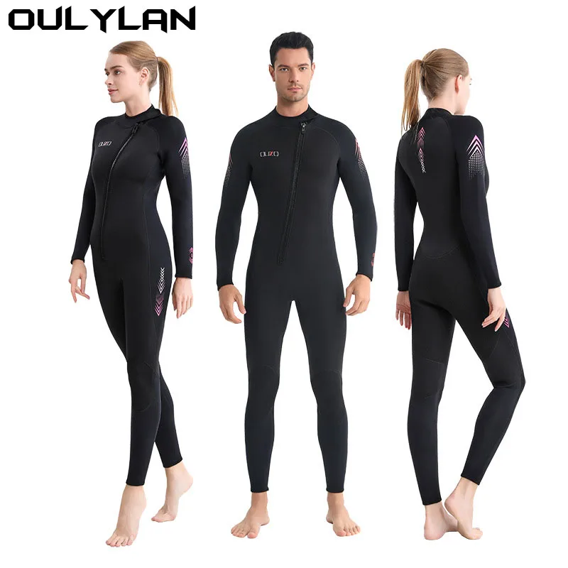 oulylan-男性と女性のためのネオプレンジャンプスーツ、サーフィンとスポーツフィッシングのウェットスーツ、全身ダイビングスーツ、高弾性、3mm、2024