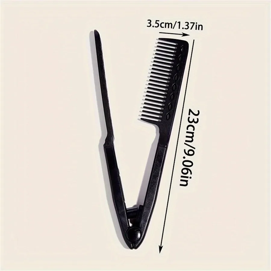 1pcs V-Shaped Hair Straightening Comb DIY Hairdressing Straightener Hairdressing Beauty Tools