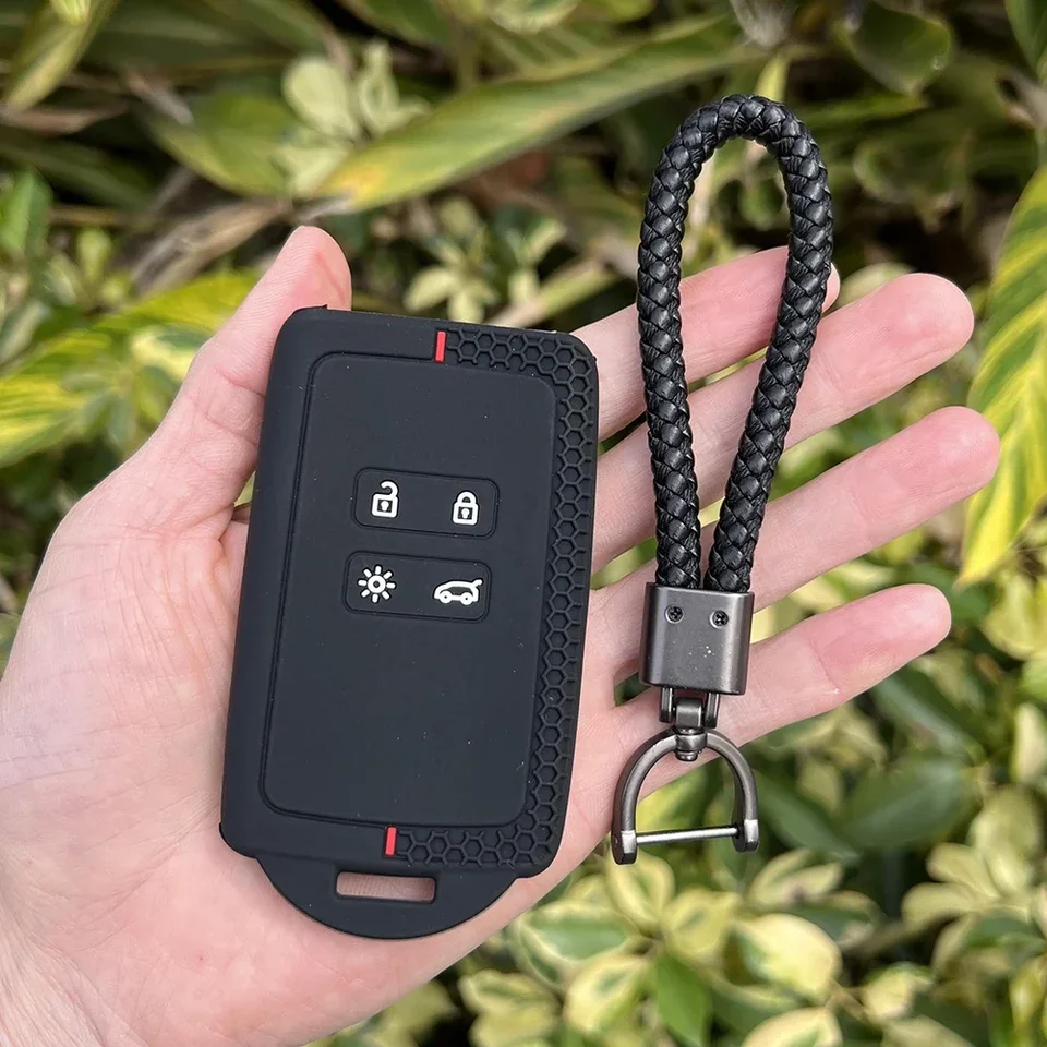 Silicone Key Case Cover For Renault Clio 5 Espace Arkana Captur Kadjar Zoe Logan Talisman Megane E-Tech Dacia Sandero Stepway - 34