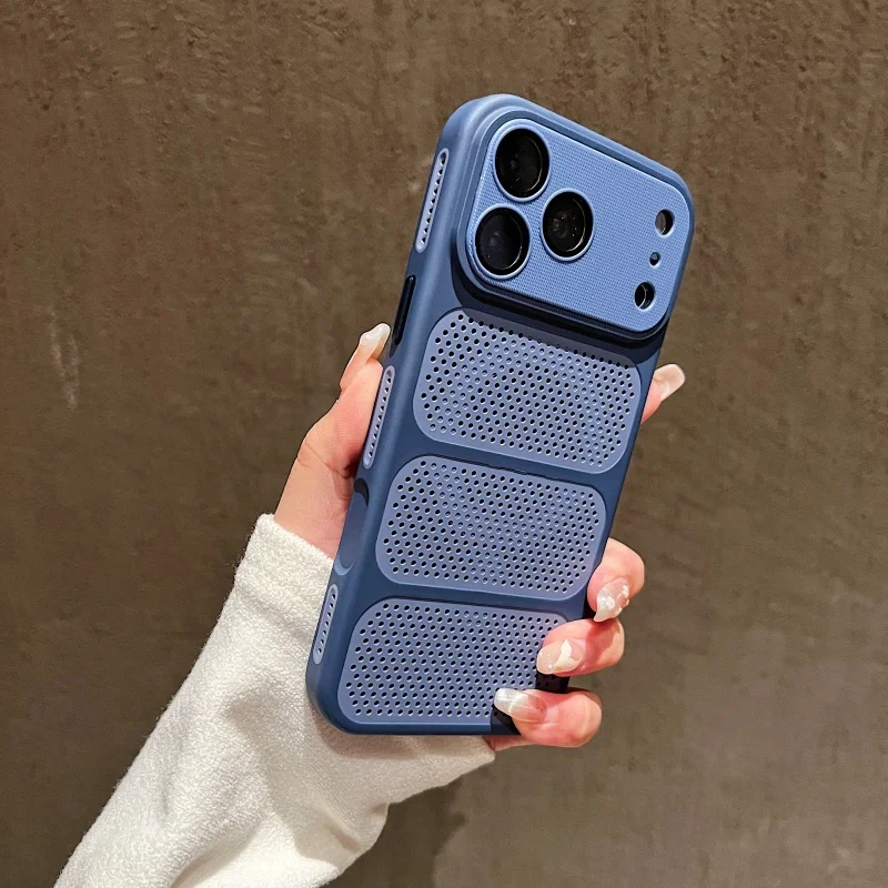 Summer Super Refreshing Soft Edge Phone Case with Fine Hole Lens Film and Heat Dissipation Feature