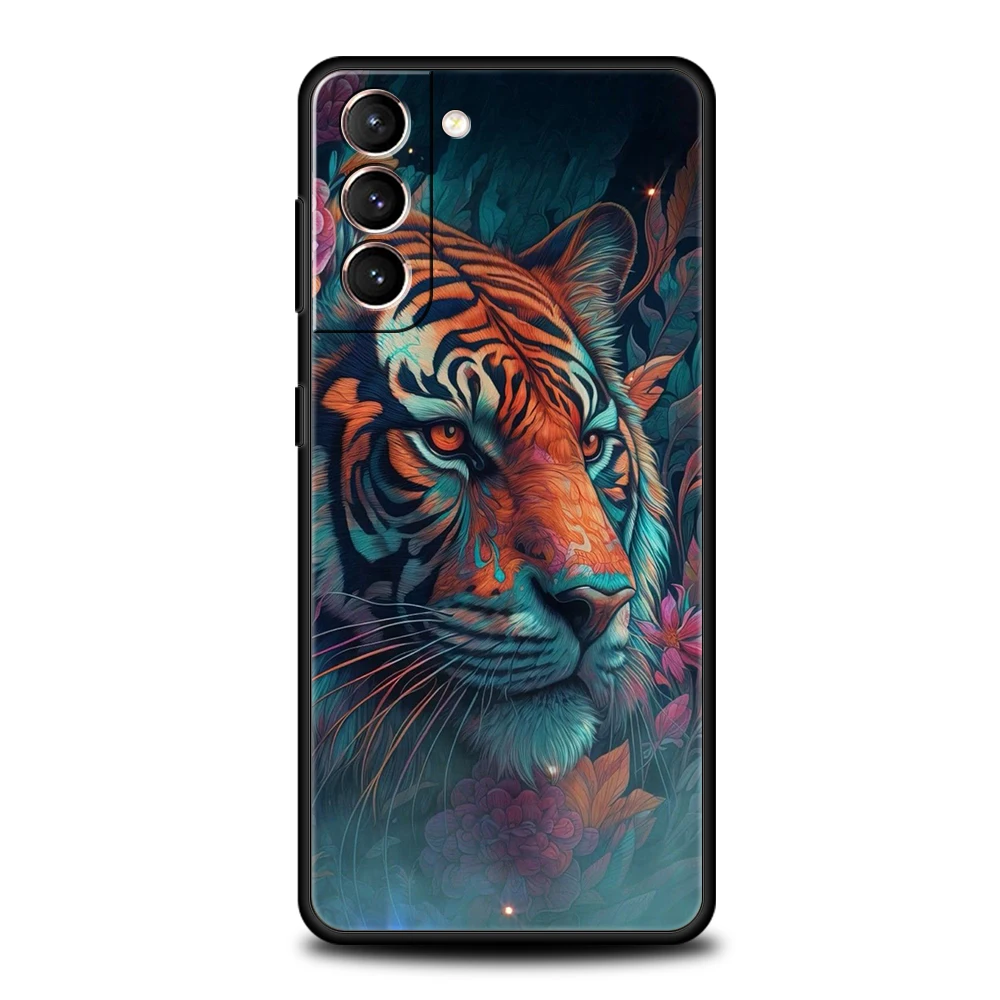 Fierce Tiger Silicone Phone Case - Stylish & Durable Cover