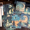 Journal GO 30pcs Moon Theme Material Paper Scrapbooking Photo Frame Moonlight Journal Material Decorative Background Paper 4