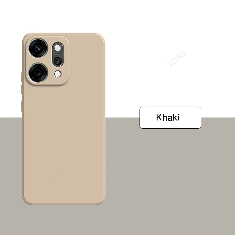 High-Quality Liquid Silicone Phone Case - Simple Straight Edge Design