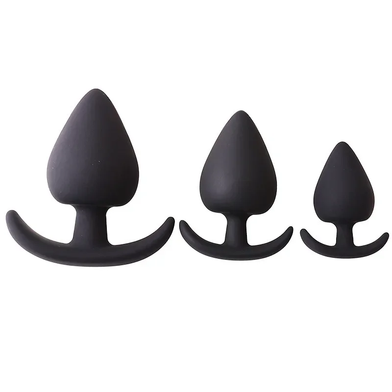 Anal Plug Silicone Anchor Anal Plug Big Butt Plug Anal Erotic Sex Toys for Men and Women 5 Sizes for Choice