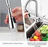 Kitchen Faucet Head Replacement Parts ABS Black Silver Tap Pull-out Shower Sprayer Nozzle Faucet Spouts Accessory 1