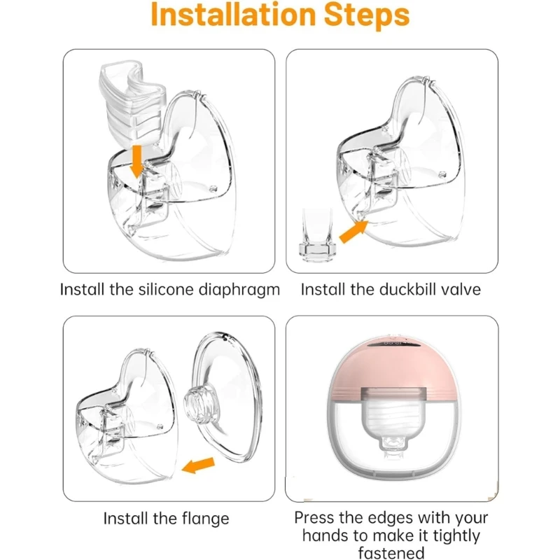 Silicone Duckbill Valve And Diaphragm Breast Pump Parts Protection Baby Feeding Nipple Manual/Electric Breast Pump Accessories 3
