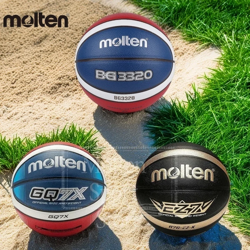 Molten BG3320 adult basketball Size 7 Indoor and Outdoor Men's and Women's Training Ball3v3 Training basketball hoop GQ7X
