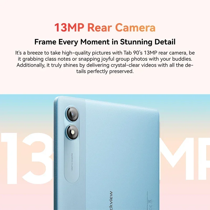 2025 New Blackview Tab 90 4G tablets 10.92-inch Display 8GB 128GB Widevine L1 8200mAh Battery Android 14 Dual Speakers PC Pad 4