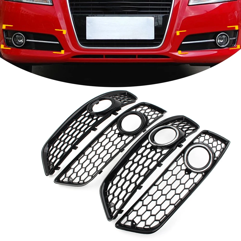 

1 пара, сетка для переднего бампера Audi A3 8P 2009 2010 2011 2012