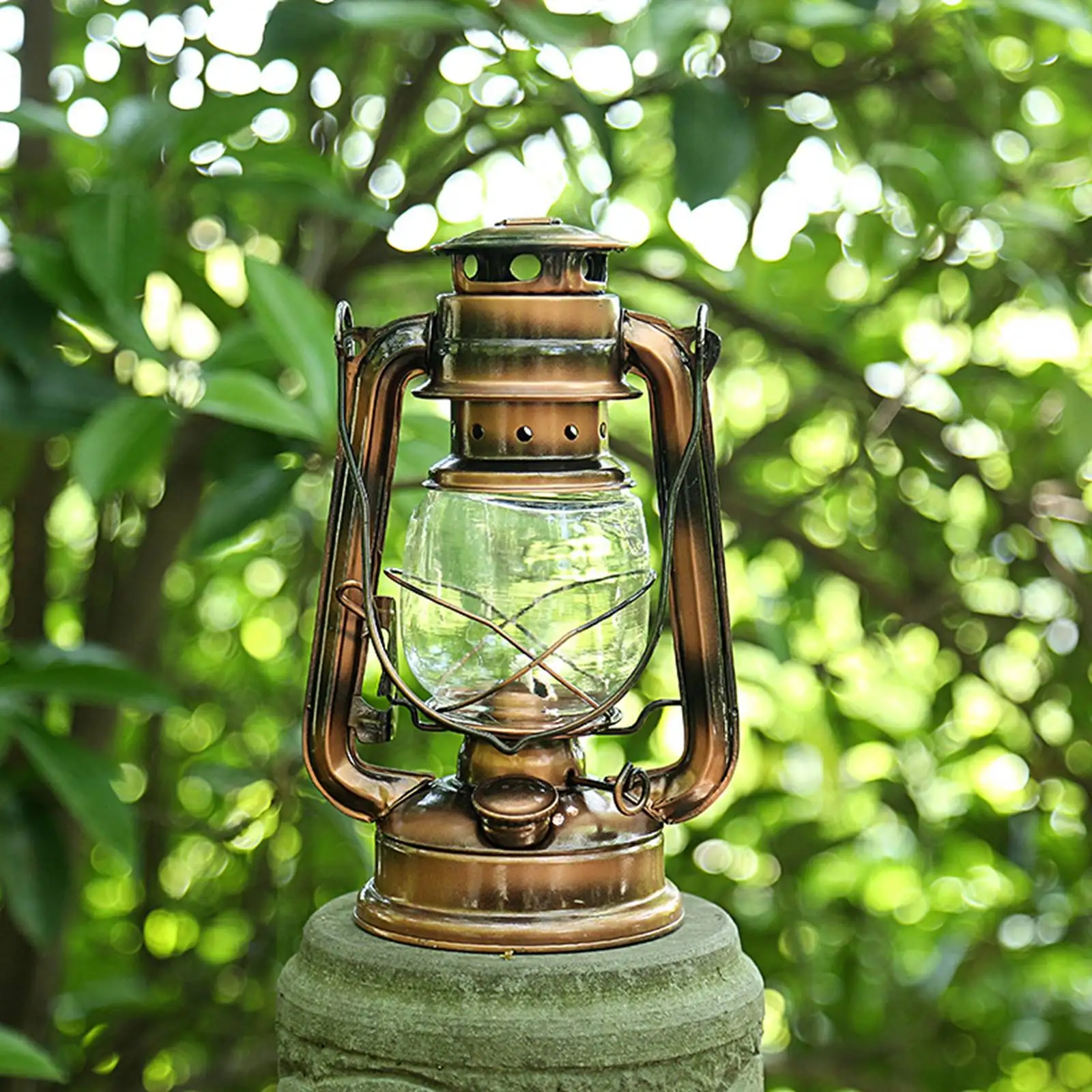 Small Kerosene Lantern Hurricane Lantern Oil Lamp 8 Inch Indoor