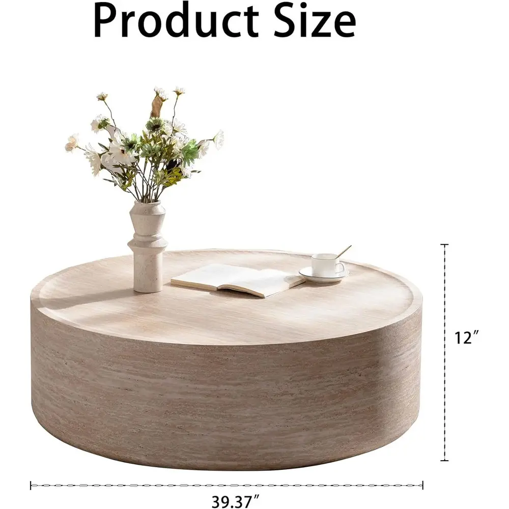 Luna 100 Round Drum Coffee Table - image 2