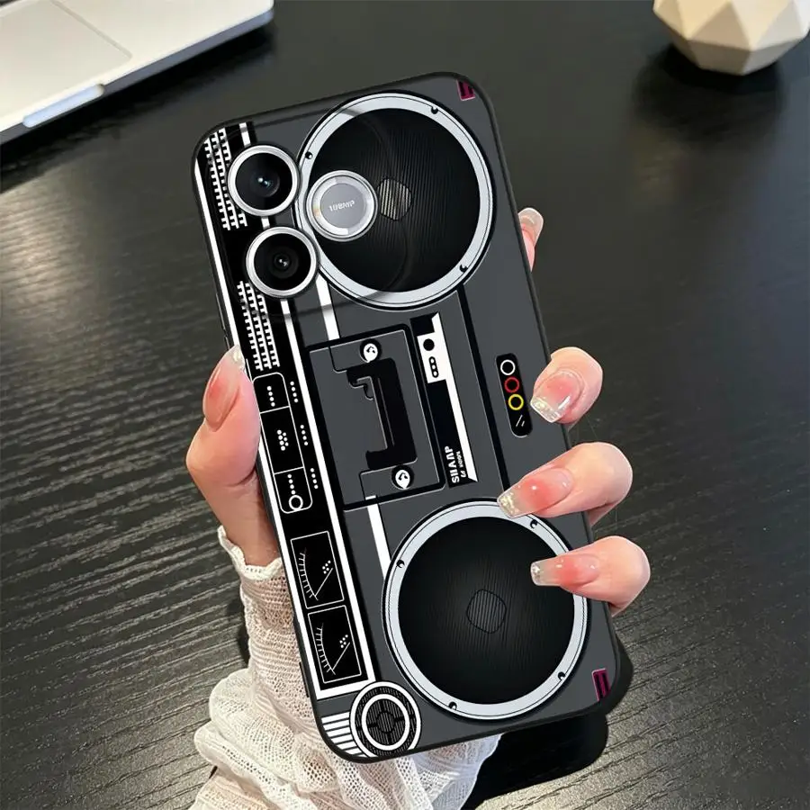 Boombox Flat Graphic Phone Case