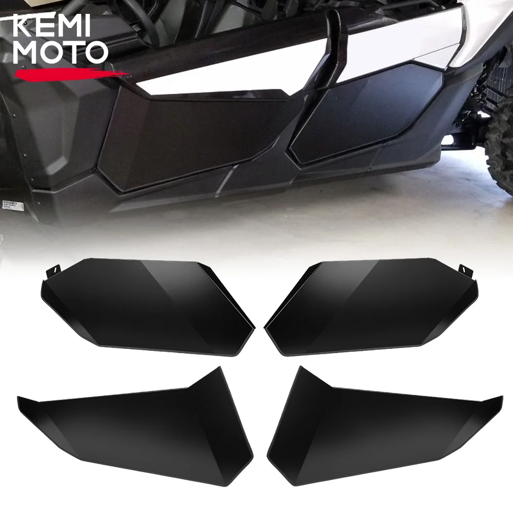 KEMiMOTO UTV Four Doors Lower Door Inserts Panels for Can-Am Maverick X3 MAX R RR 4x4 XMR XDS XRS Turbo DPS 2017-2023