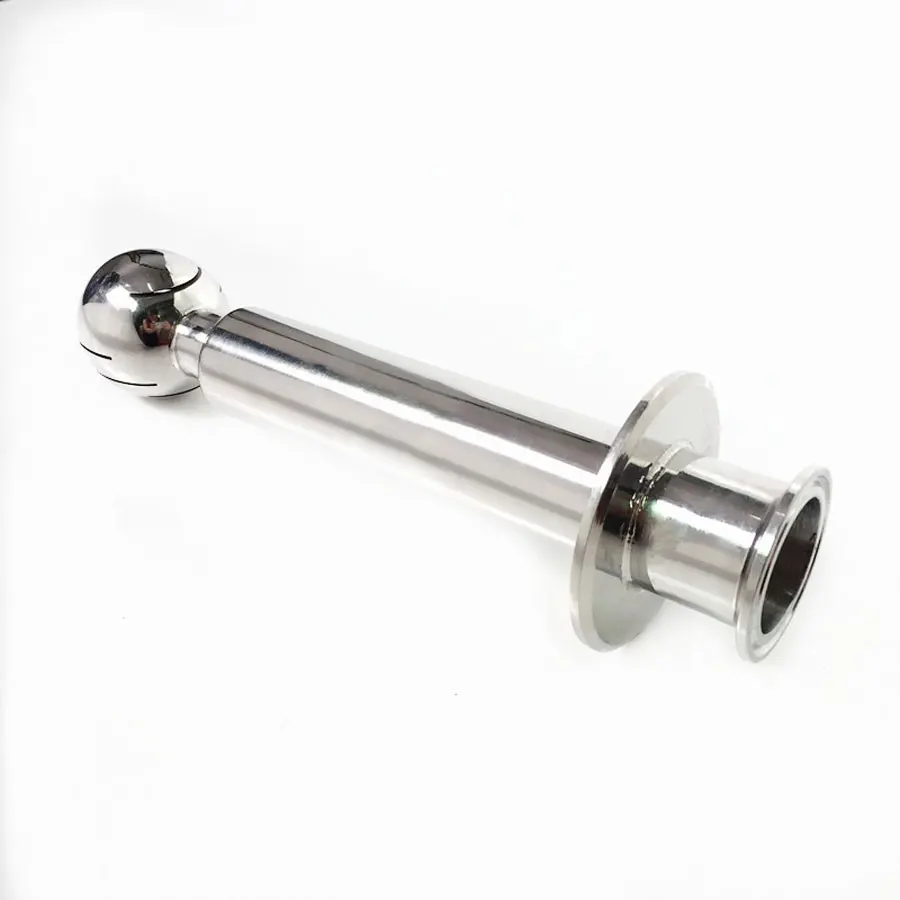 1.5" Tri Clamp x 2.5" Tri Clover CIP Rotary Cleaning Ball SUS 304 Stainless Steel Sanitary Fitting Beer Beering Length 200mm