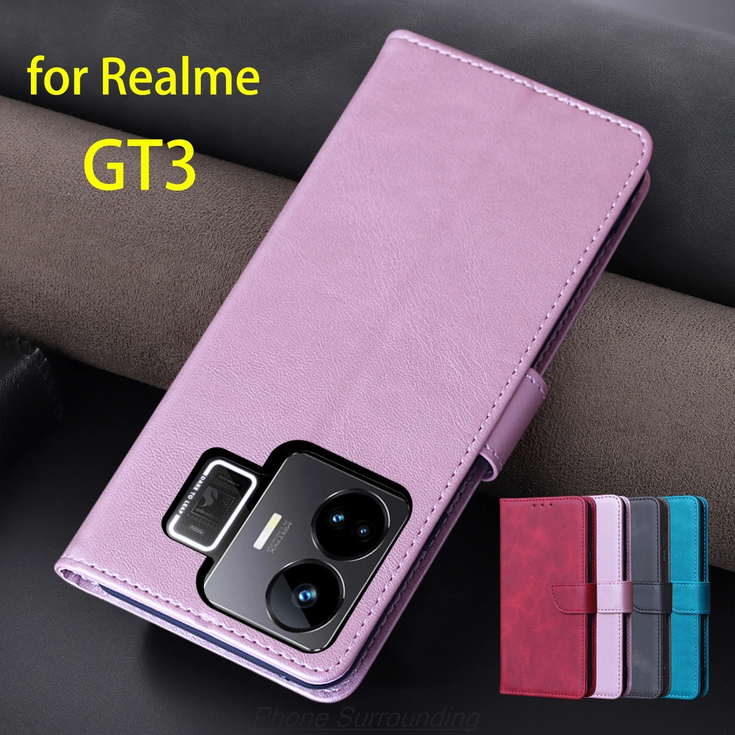Elegant PU Leather Wallet Flip Cover & Protective Holster Phone Case