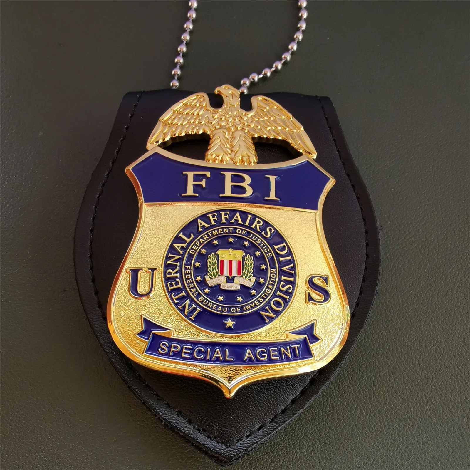 US FBI Special Agent Badge Solid Copper Replica Movie Props