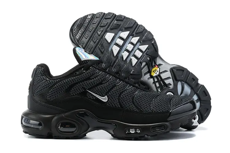Breathable Nike Air Max Plus Tn Mens Running Shoes Sneaker Lightweight AJ4114-001 Black Sport Shoes