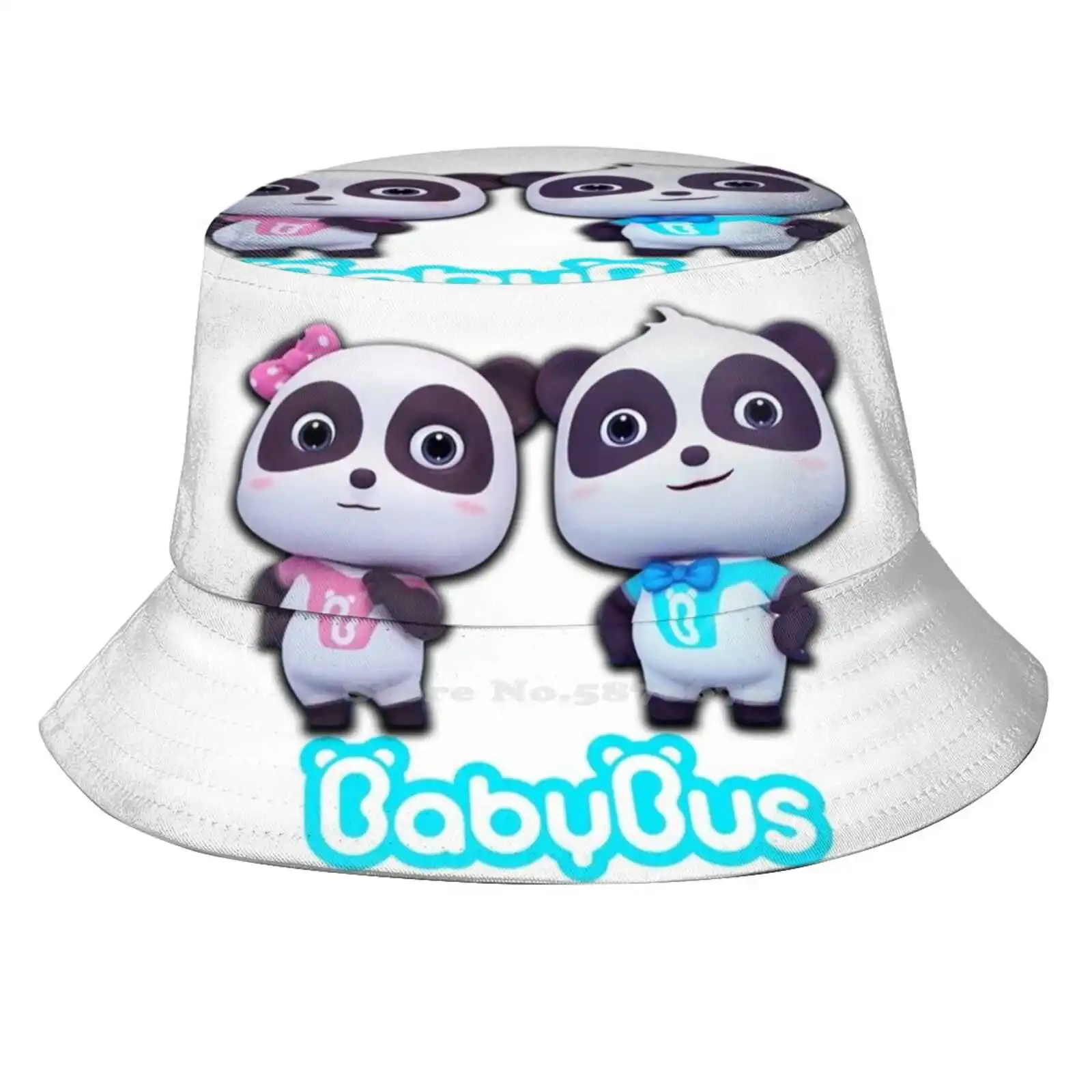 Kiki E Panda Babybus Abbigliamento Cappello Da Pescatore Cappelli Per La Protezione Solare Baby Bus Babybus Panda Kiki Kiki Panda Cartoon Kids Hunk Ca