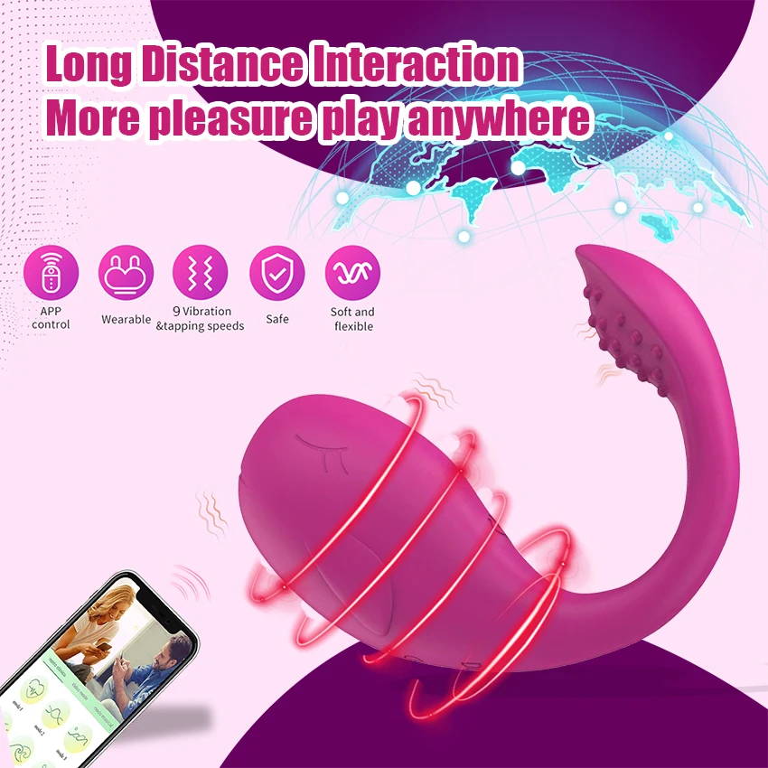 Wireless Bluetooth G Spot Dildo Vibrator for Women APP Remote Control Wear Vibrating Egg Clit Female Vibrating Panties Sex Toys sex toys