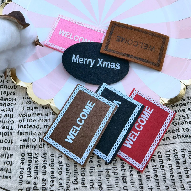 5Pcs 1:12 Dollhouse Miniature Welcome Mat Front Door Carpet Floor Rug 5.1*3.4cm Dollhouse Living Room Accessories 3
