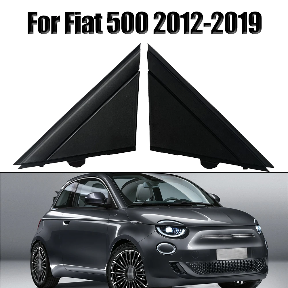 

1 пара, треугольная накладка на автомобильное зеркало заднего вида для Fiat 500 2012-2019 1SJ85KX7AA 1SD00KX7AA, крышка дверного зеркала, молдинги